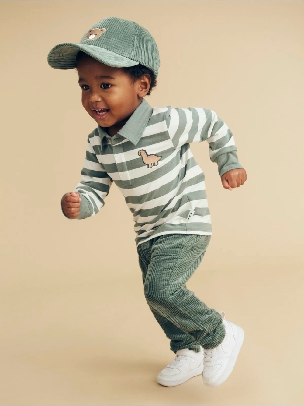 Huxbaby Spruce Green Corduroy Pants